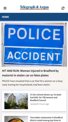 Bradford Telegraph and Argus android App screenshot 2